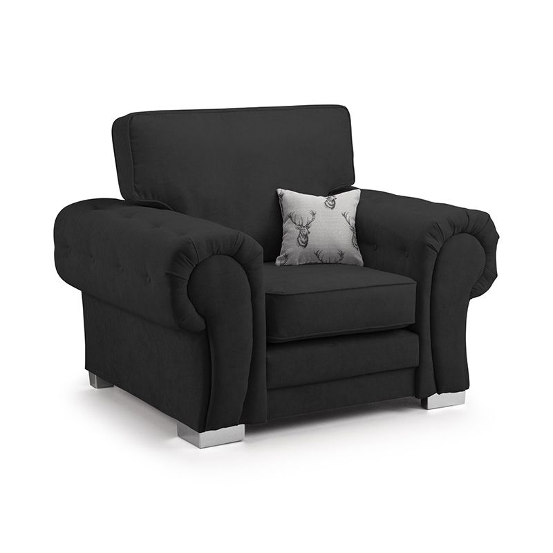 Black Verona Arm Chair